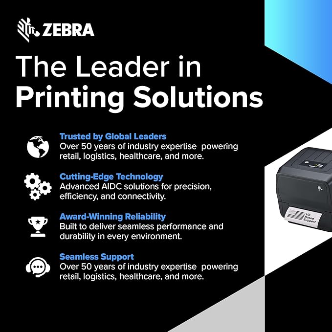 ZEBRA – طابعة باركود ZD220 حرارية