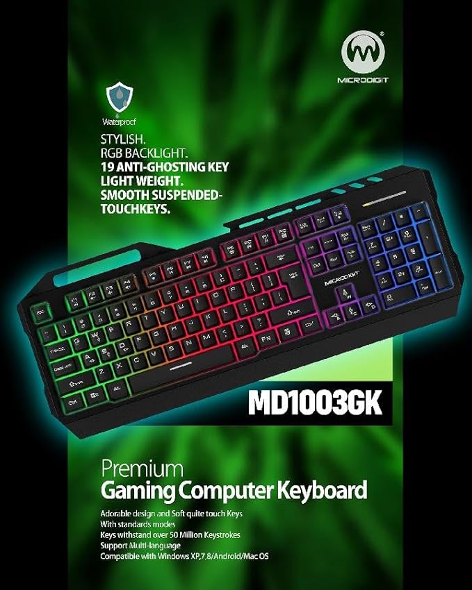 microdigit – كيبورد سلكي MD1003 GK