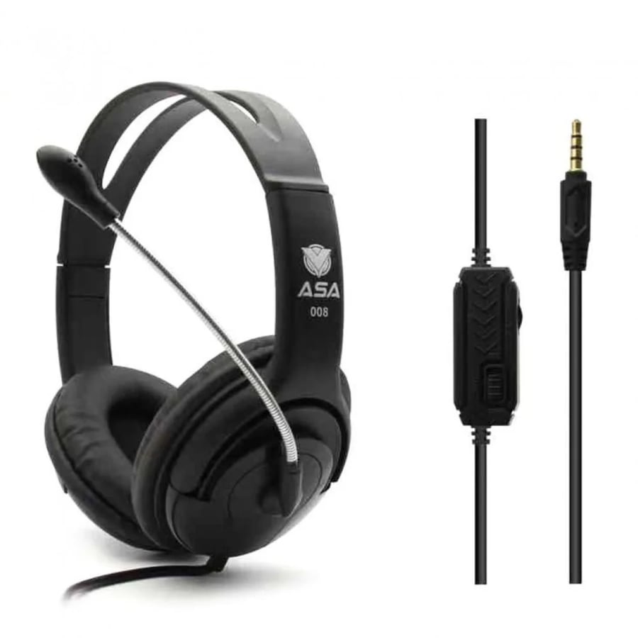 سماعة ASA للPS4|5سماعة ألعاب ASA 006 Gaming Headset سلكية مع مايكروفون – ألوان متعددة