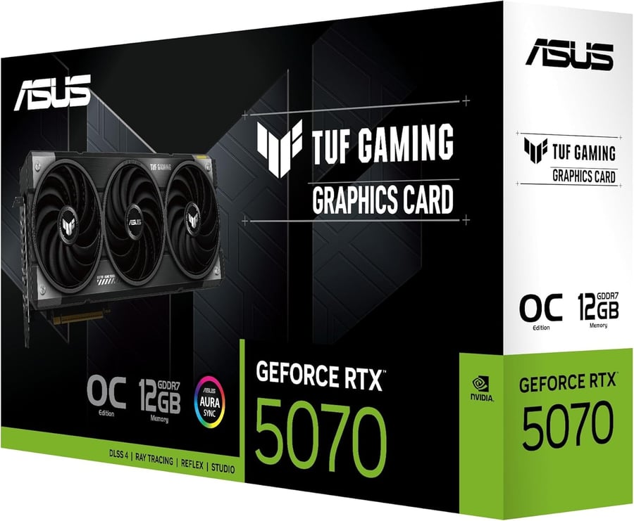 ASUS TUF RTX 5070 O12G-GAMING كرت شاشه