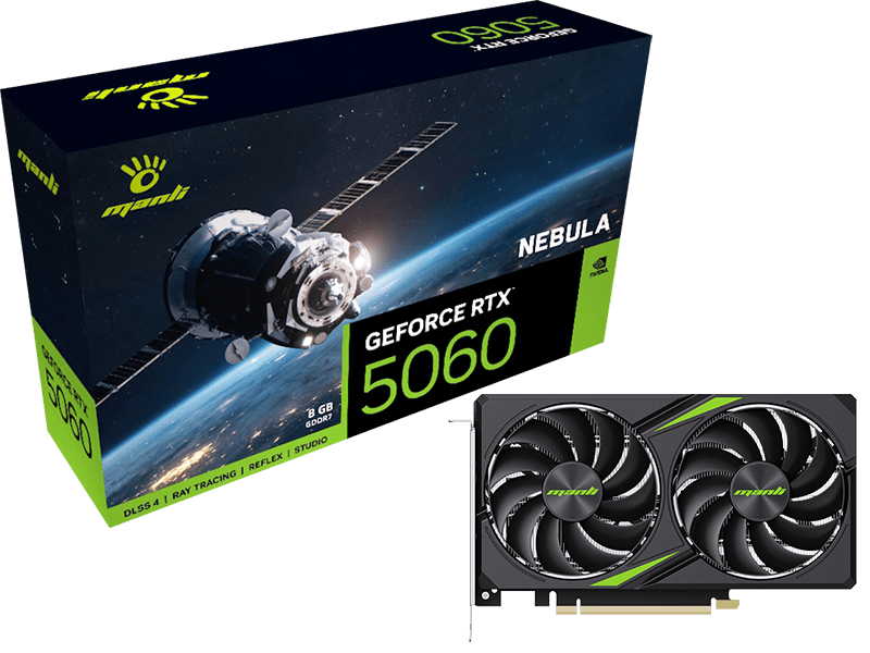 MANLI GEFORCE RTX 5060 8GB 2X كرت شاشه