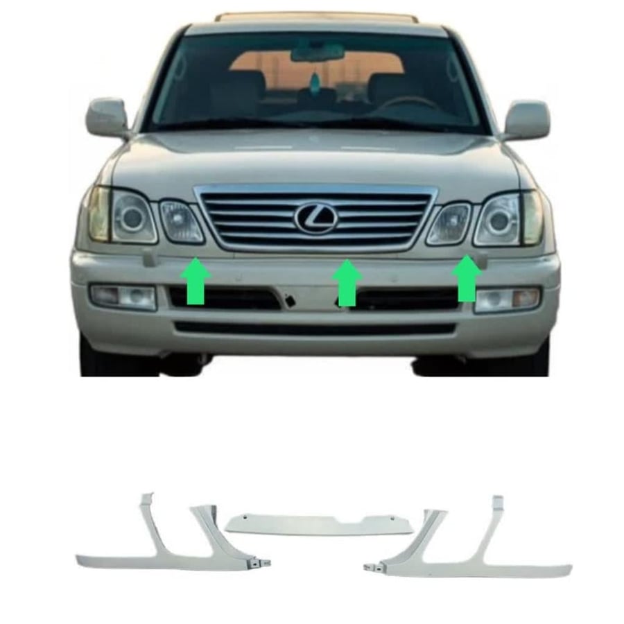 Fiberglass under the lights and grille for Lexus LX470 98 2007