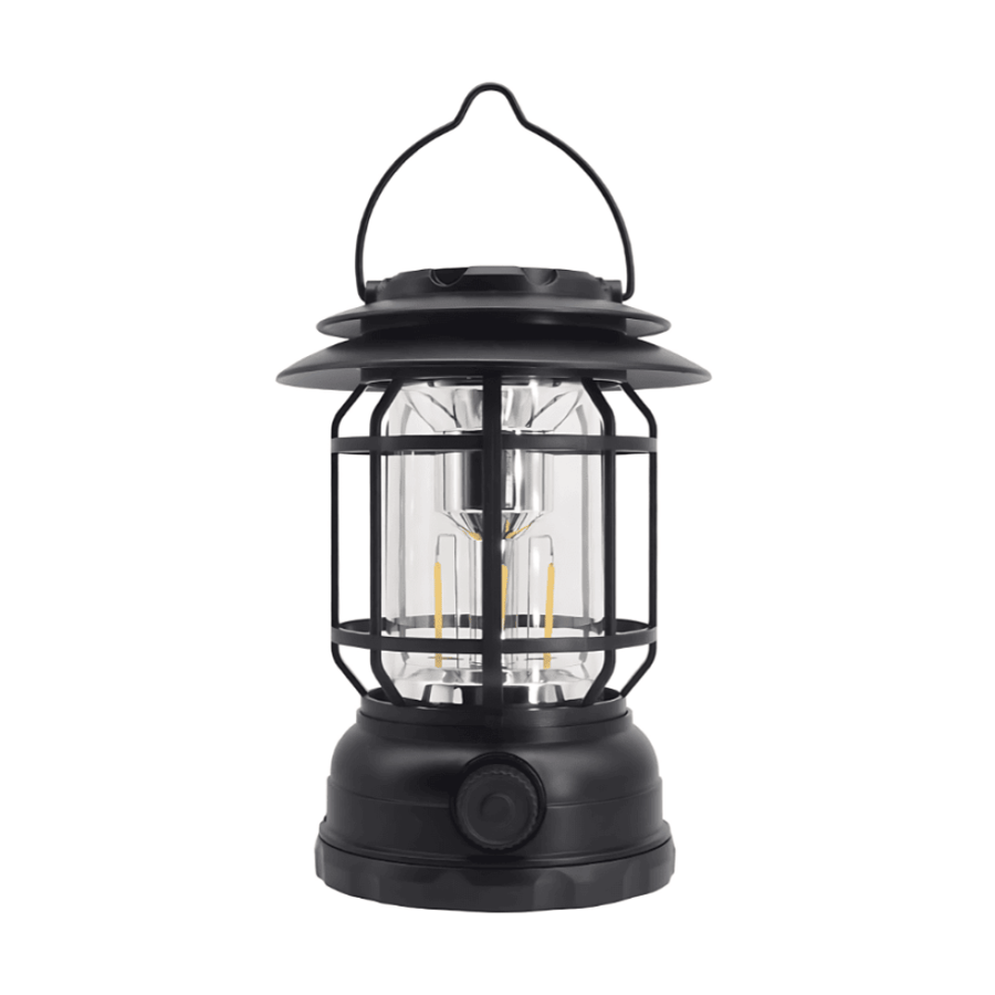 Rechargeable LED camping lantern with wireless Bluetooth speaker