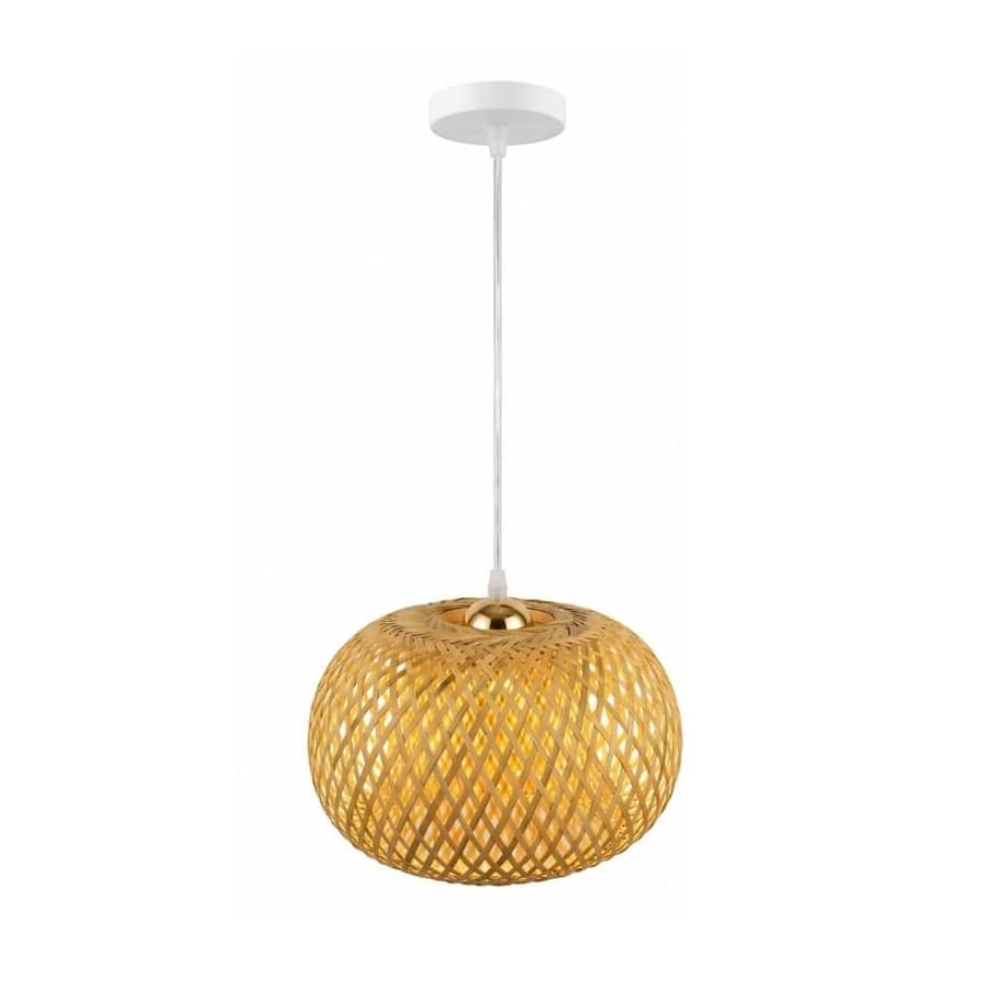 Bamboo connector E27*1L bowl-shaped size 30 cm