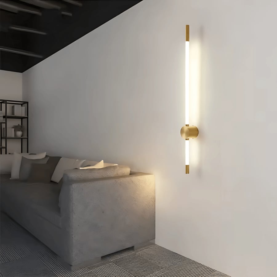 Modern interior wall lighting LED battery charging gold color