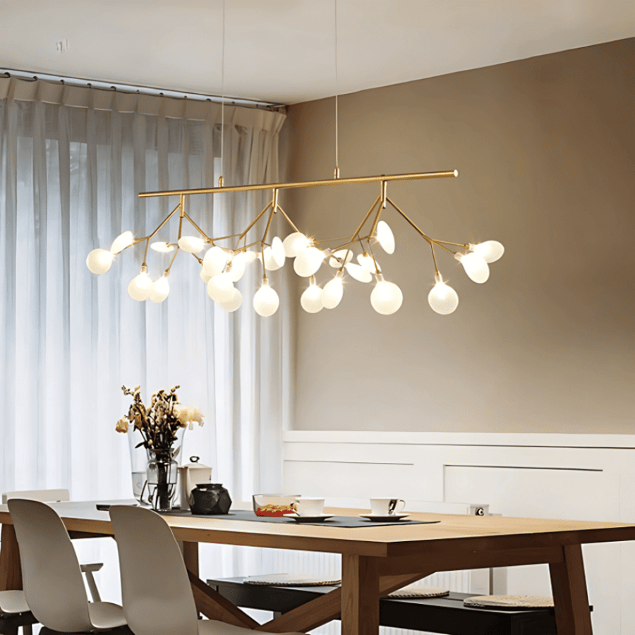 Modern gold ceiling chandelier with branching branch design 27 bulb