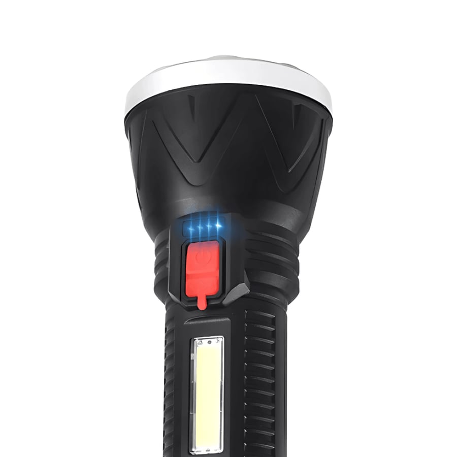 The manual emergency flashlight the perfect solution for emergency lighting as it works with charging and combines high performance and comfort in use