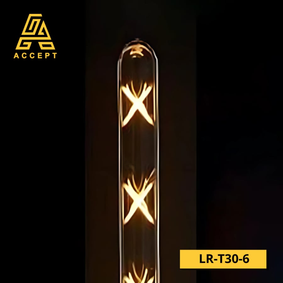 لمبة LED ديكورية بقوة 6W وبقاعدة E27 لون الإنارة أصفر