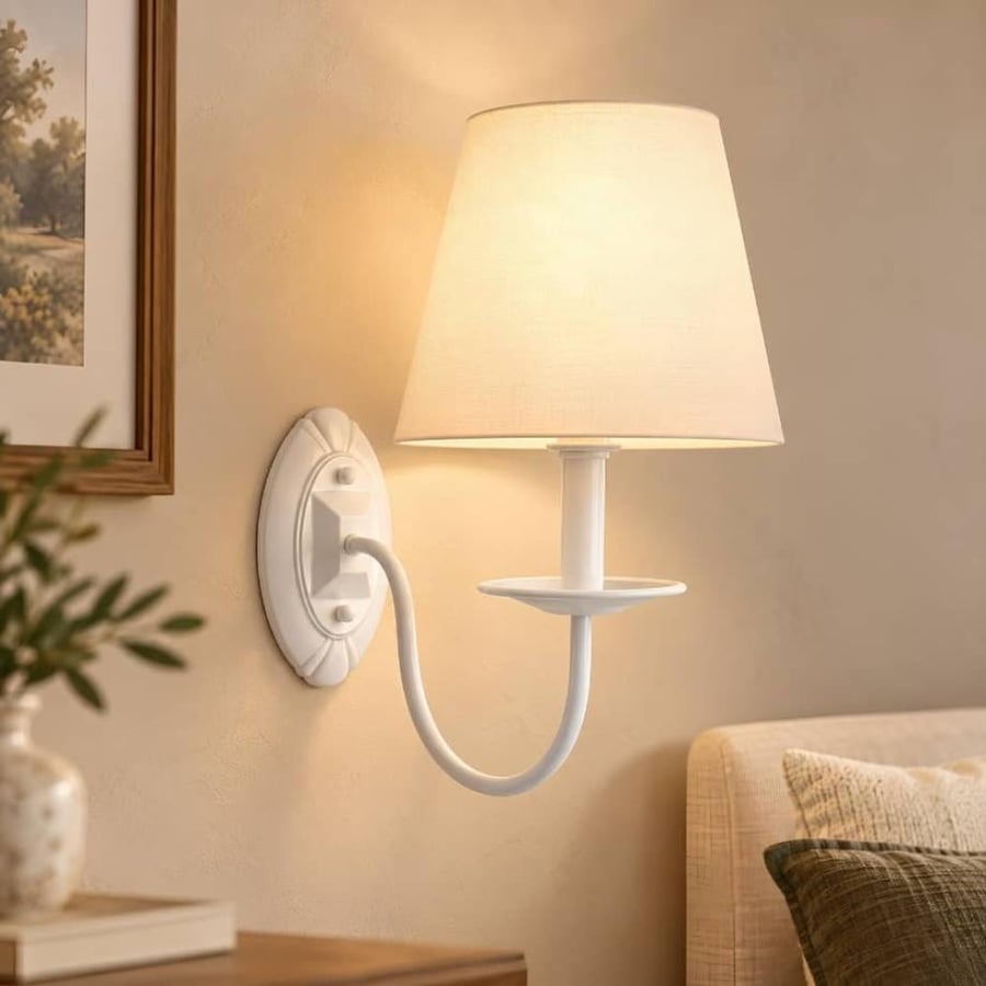 ابليك حائط طربوش مفرد بيج E27 من HAPPY LIGHT
