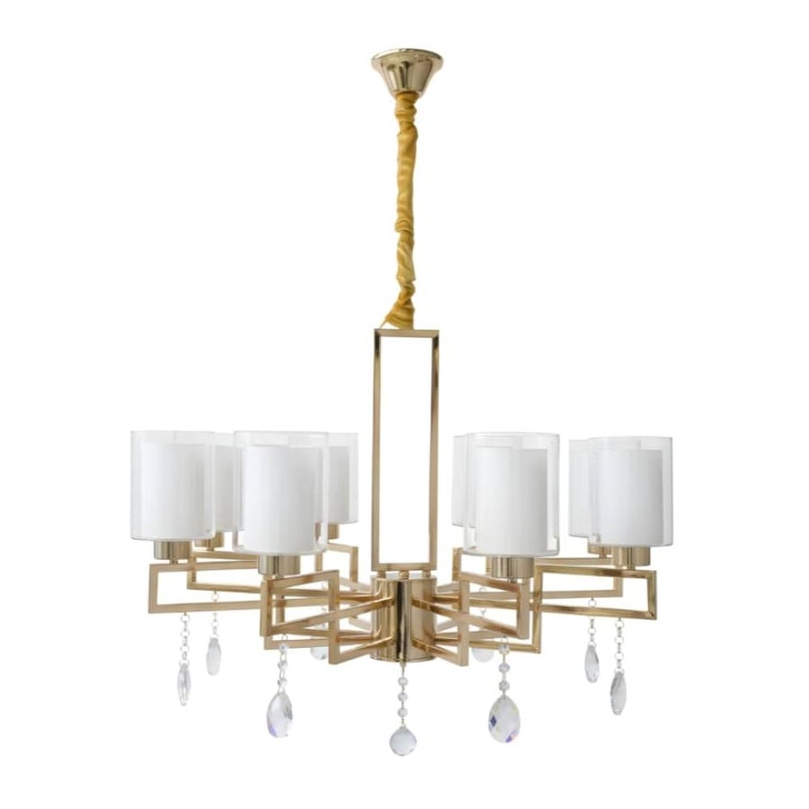 Modern gold chandelier with 8 bulbs E27 base