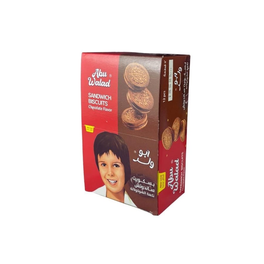 بسكويت بالشوكولاتة ابو ولد 12 * 30 جم - تيشوب