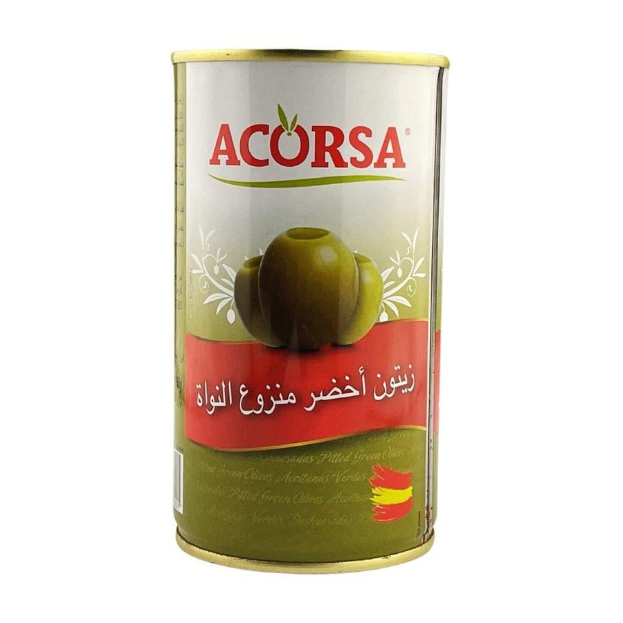 زيتون اخضر منزوع النواة 350 جم - اكورسا