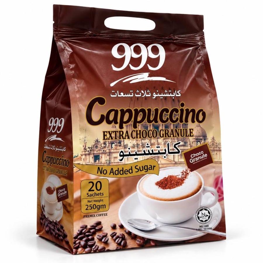 كابتشينوثلاث تسعات250جم