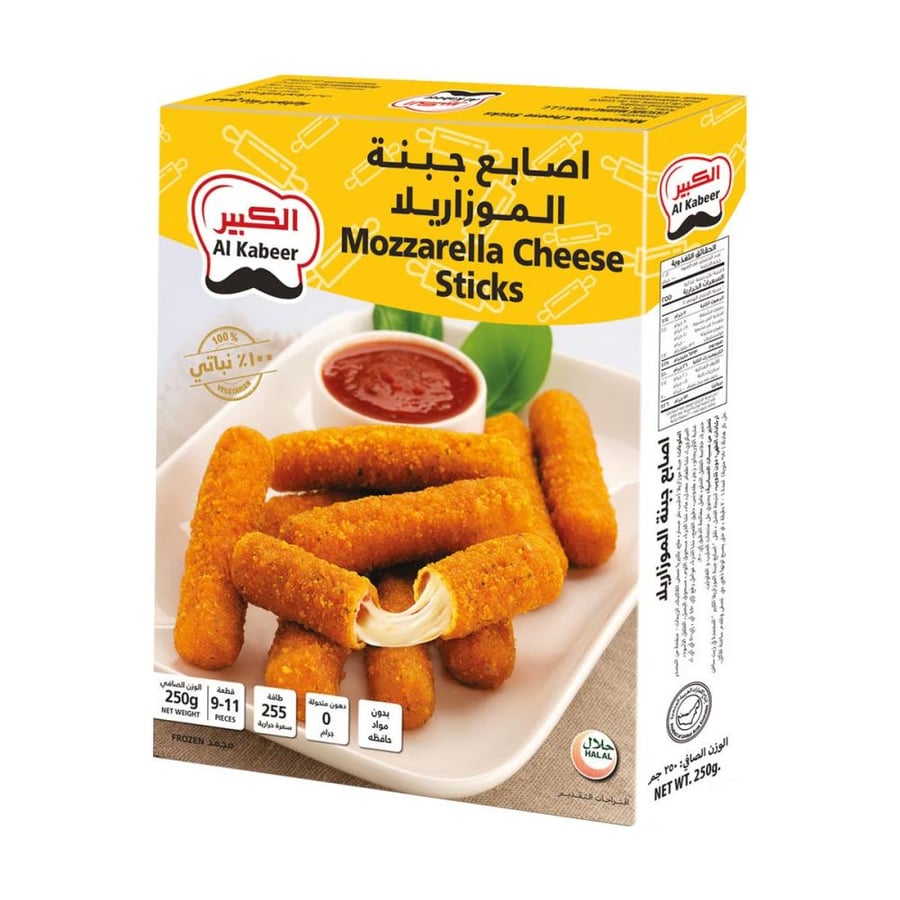 اصابع جبنة الموزاريلا الكبير 250 جم
