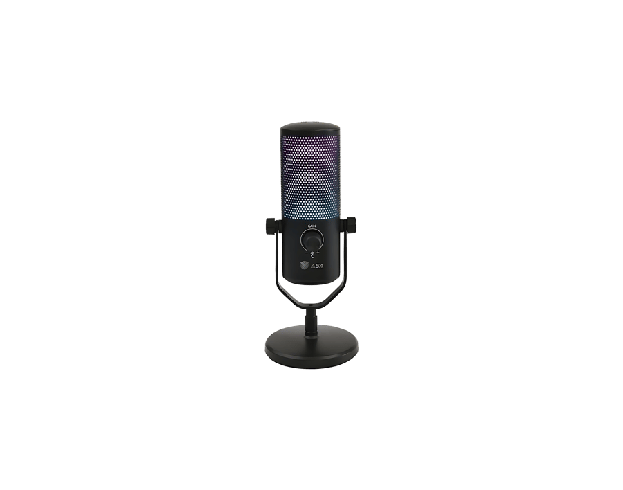 ASA- مايك PANGCAST ار جي بي- اسود