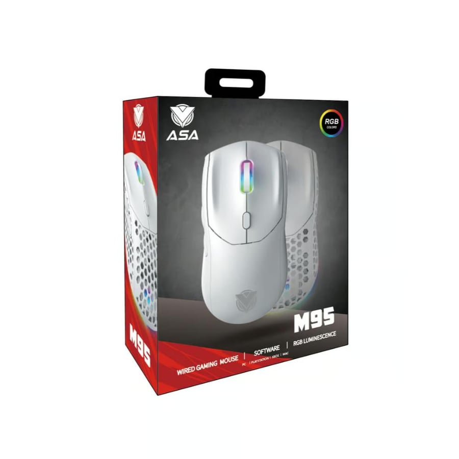 ماوس جمينق ابيض ASA M95