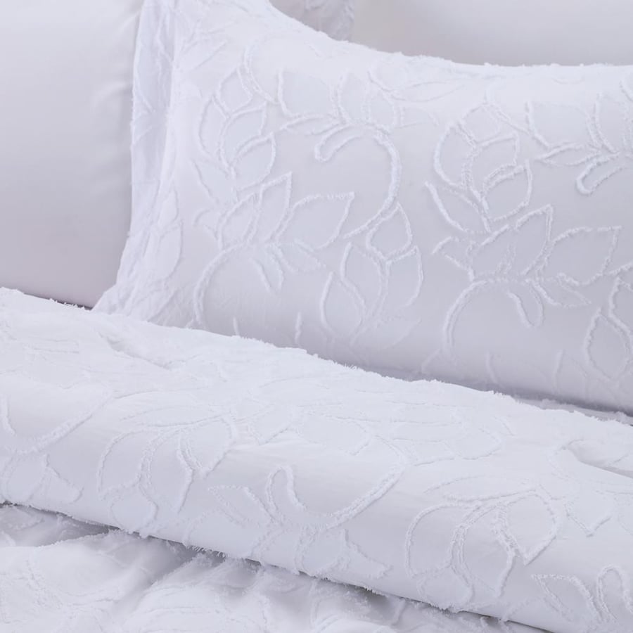 مفرش بوكت صيفي مقاس كوين 150x200 سم أبيض عدد القطع 5