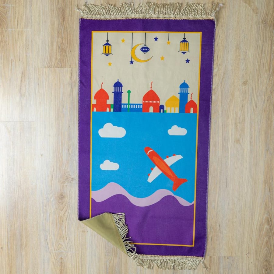 سجادة صلاة أطفال ليلكي 87 × 49 سم