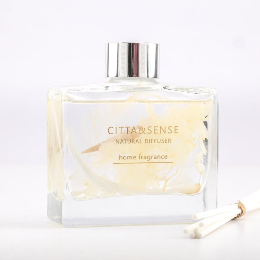 فواحة عطر بالأعواد في حامل زجاجي برائحة فروتي روز عدد القطع 2