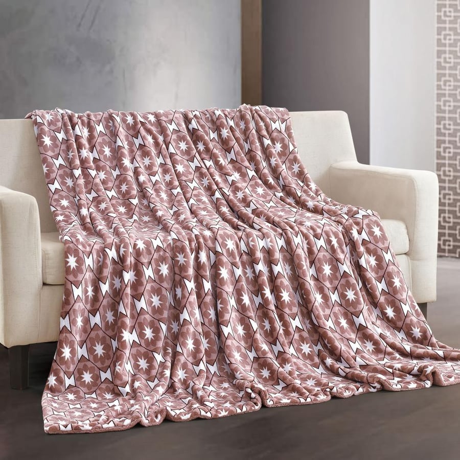 بطانية مارتينا خفيفة مزدوج مخمل و فرو لحمي مقاس 240 × 220 سم