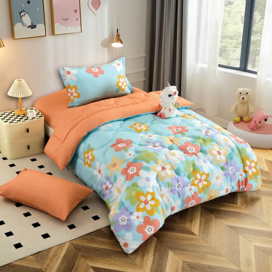 Timon kids bedding set tiffany & orange 5PCS