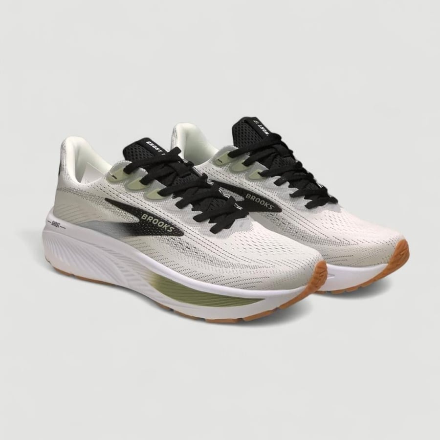 حذاء بروكس جوست 17 للجري | Brooks Ghost 17 White Black Tea