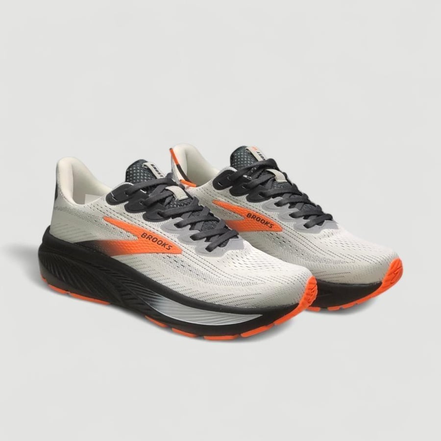 حذاء بروكس جوست 17 | Brooks Ghost 17 Oyster Mushroom Orange Ebony