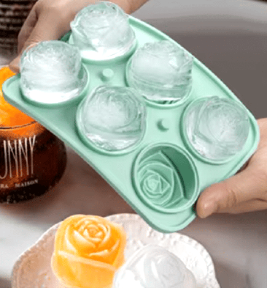 قالب صناعة ثلج بشكل وردة - الوان متعددة | Ice Making Mold