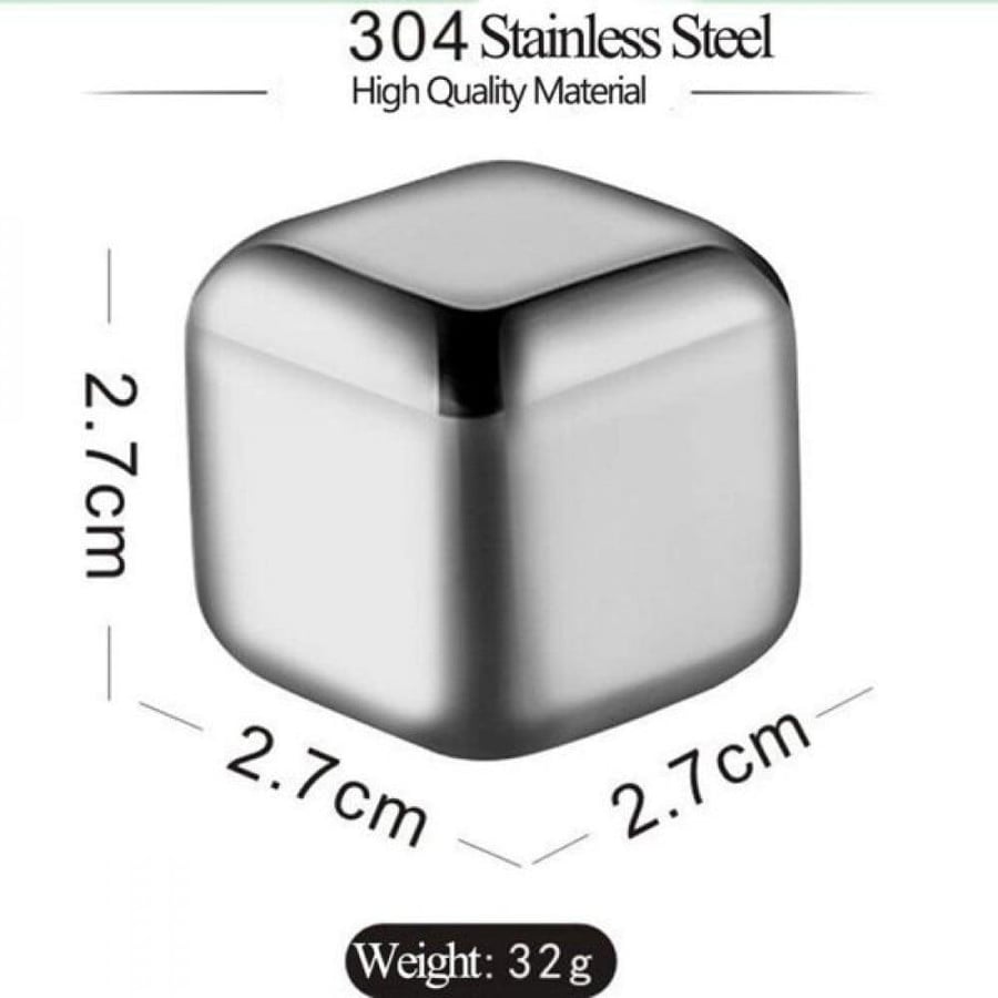 مكعبات ثلج - ستيل | Stainless Steel Ice Cups