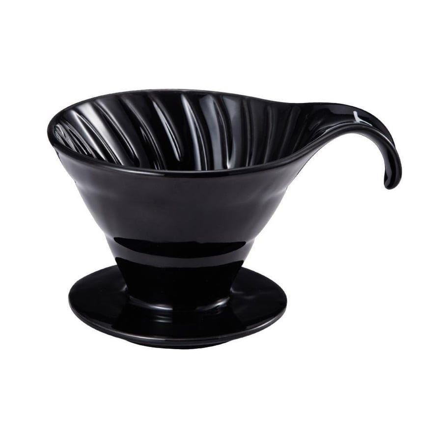 قمع تقطير سيراميك مسكة منحنية - مقاس 02 | V60 DRIPPER