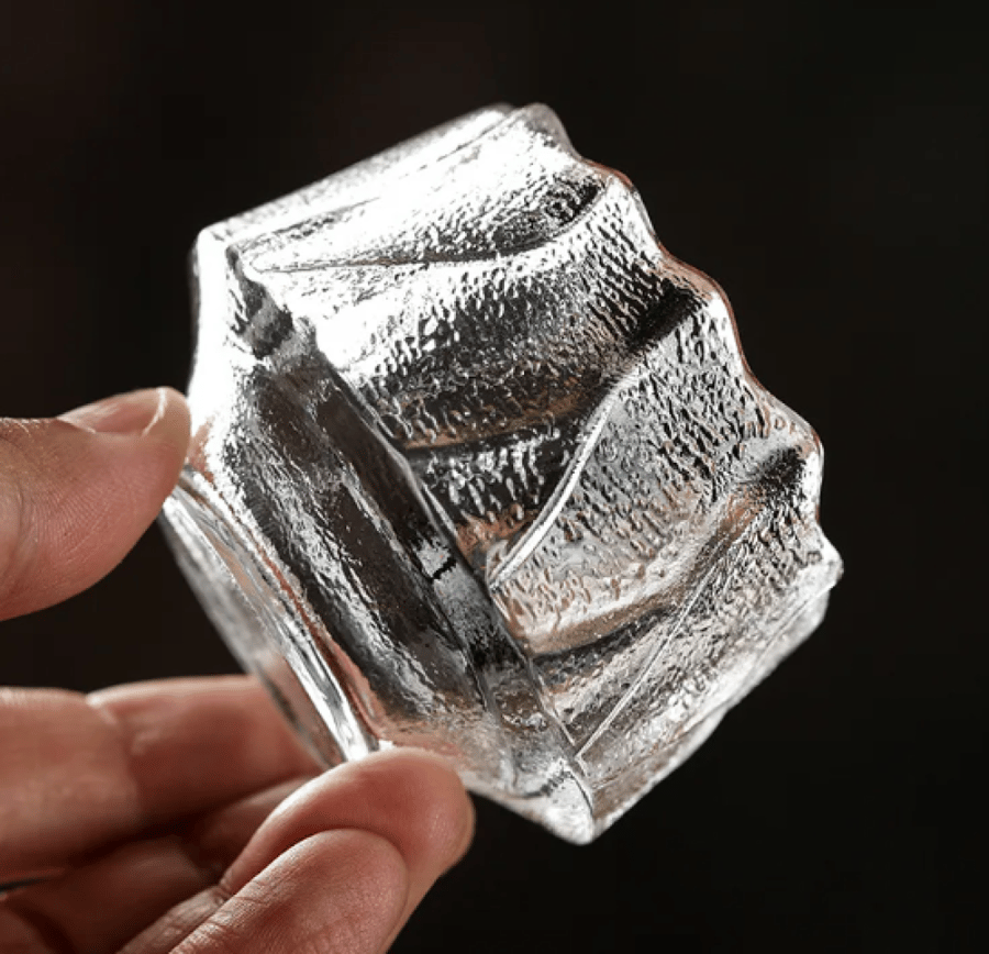 كوب زجاجي مع صحن 55 مل - الوان متعددة | Glass CUP