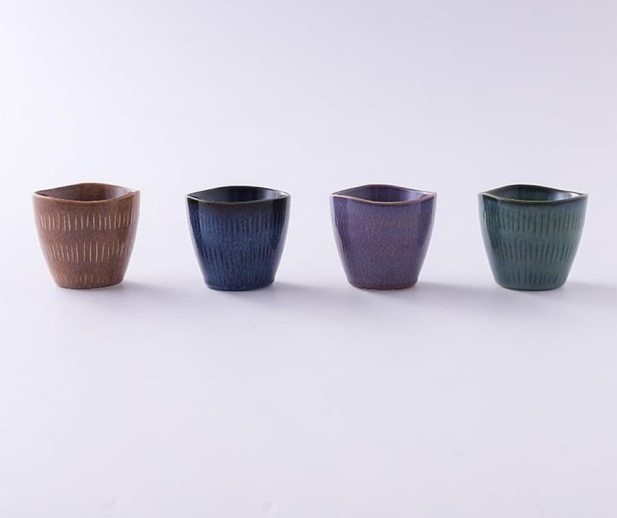 كوب سانسا المائل 170 مل - 4 الوان | CUP CERAMIC
