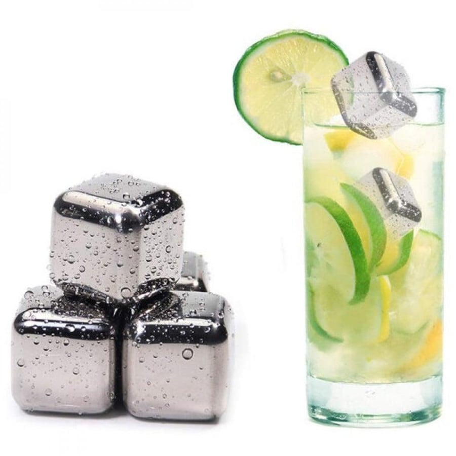 مكعبات ثلج - ستيل | Stainless Steel Ice Cups