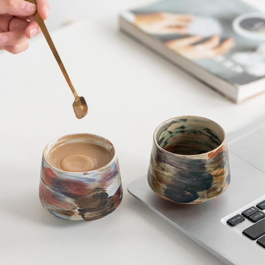 كوب سيراميك صخري ملون - خيارات متعددة | CERAMIC CUP