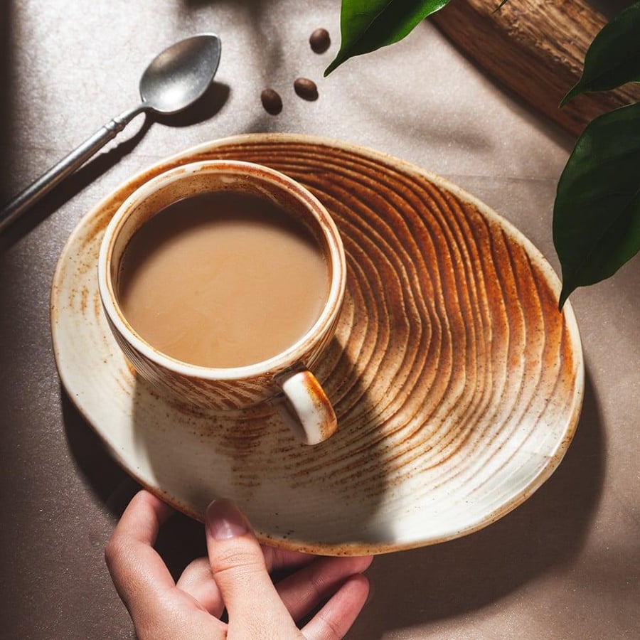 كوب اثينا الفاخر مع صحن 210 مل | Cup ATHENA