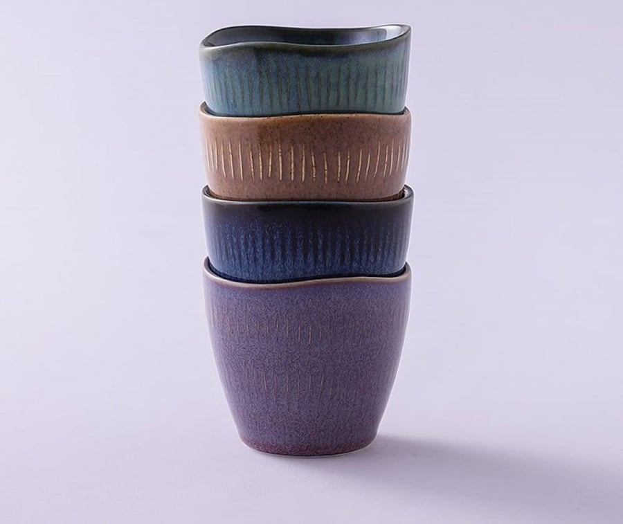 كوب سانسا المائل 170 مل - 4 الوان | CUP CERAMIC