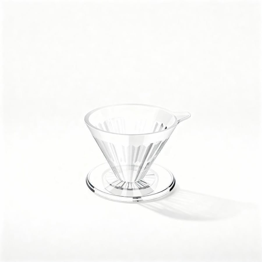 قمع V60 كرستال تايمور - مقاس 02 | Timemore Crystal Eye Dripper