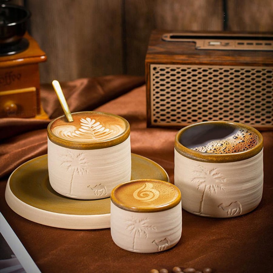 كوب قهوة صحراء سيراميكي | Desert Palm Ceramic Coffee Cup