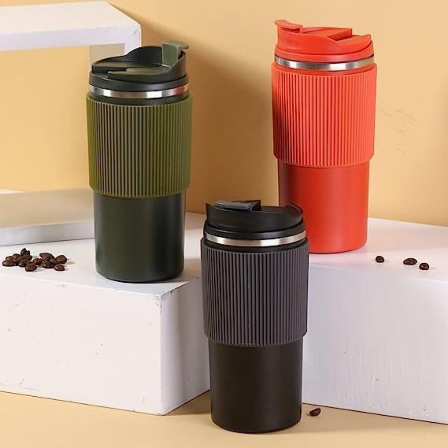 كوب قهوة حافظ للحرارة مع ربل - 12 اونص |  12oz