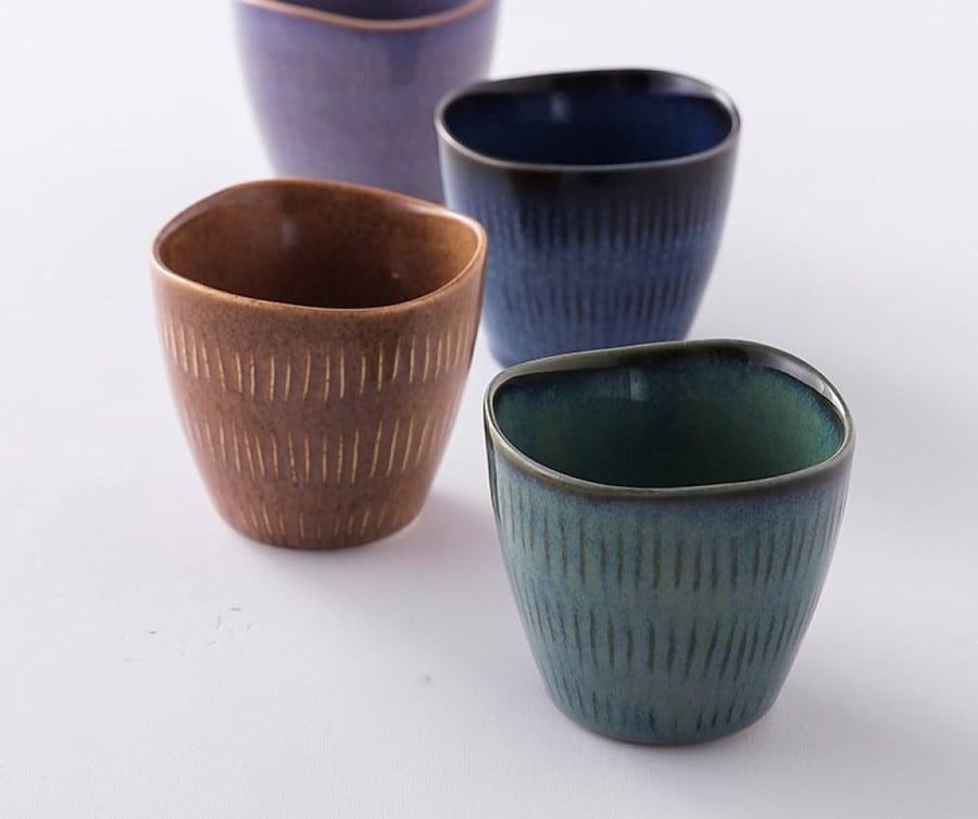 كوب سانسا المائل 170 مل - 4 الوان | CUP CERAMIC