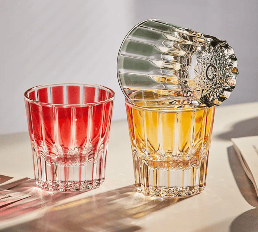 كوب زجاجي كريستال 200 مل - الوان متعددة | Glass CUP