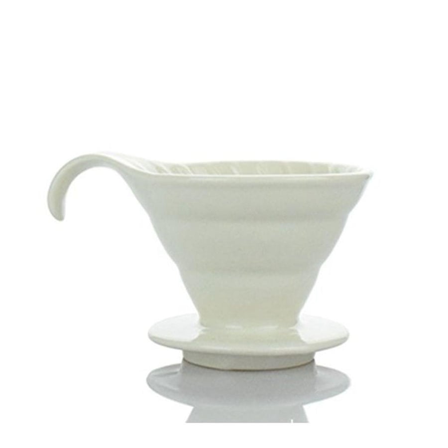 قمع تقطير سيراميك مسكة منحنية - مقاس 02 | V60 DRIPPER