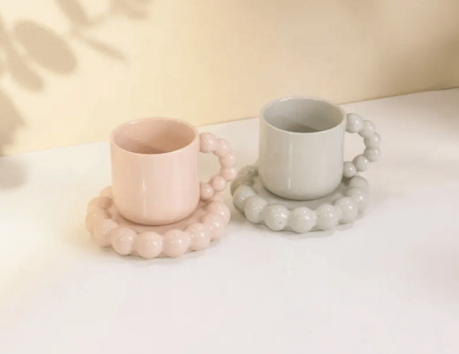 كوب حبات اللؤلؤ - الوان مختلفة | CERAMIC CUP