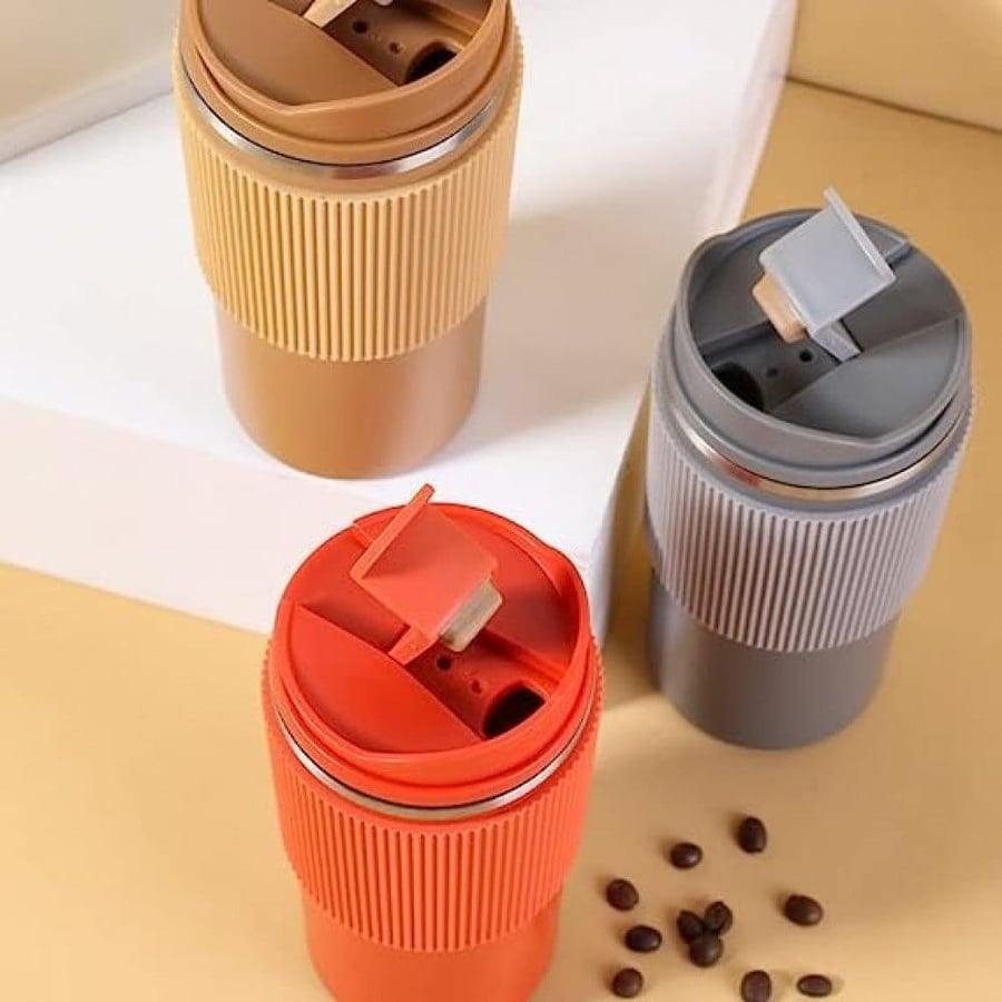 كوب قهوة حافظ للحرارة مع ربل - 12 اونص |  12oz