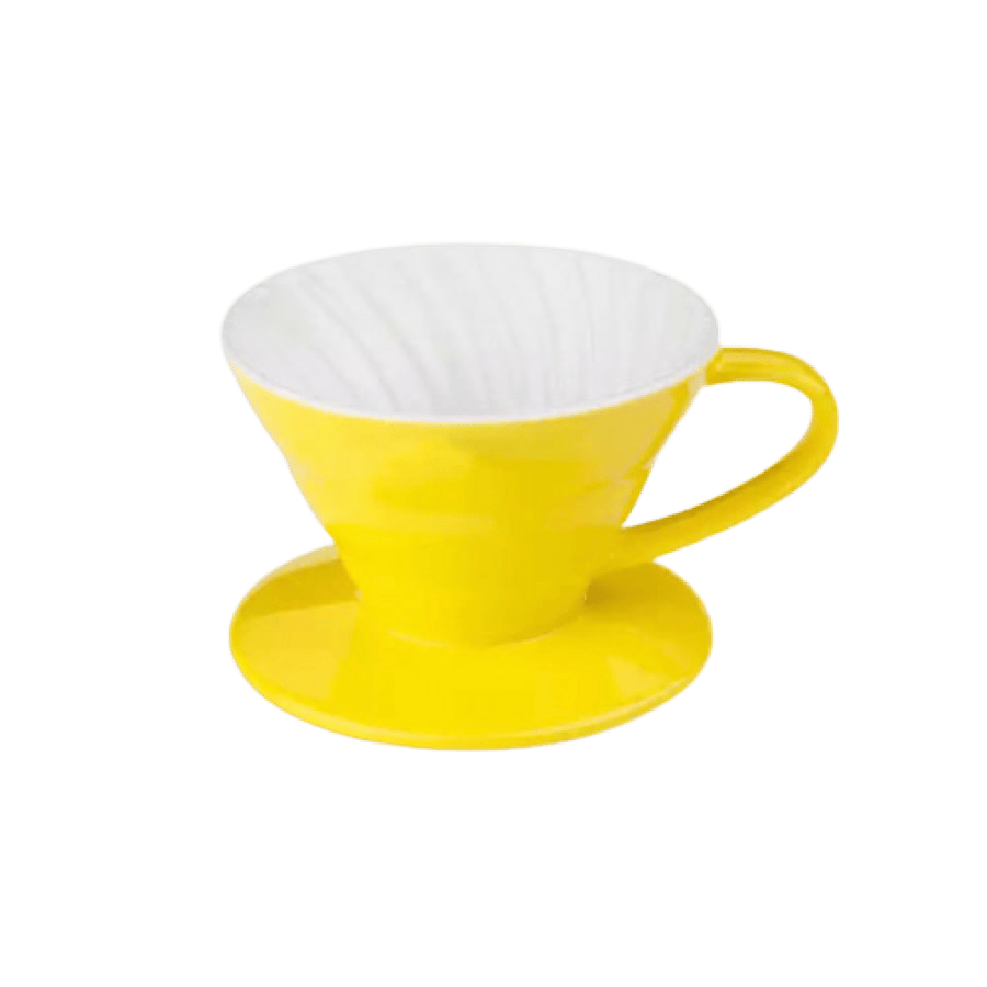 قمع تقطير V60 سيراميك من الداخل ابيض - مقاس 02 | V60 Dripper