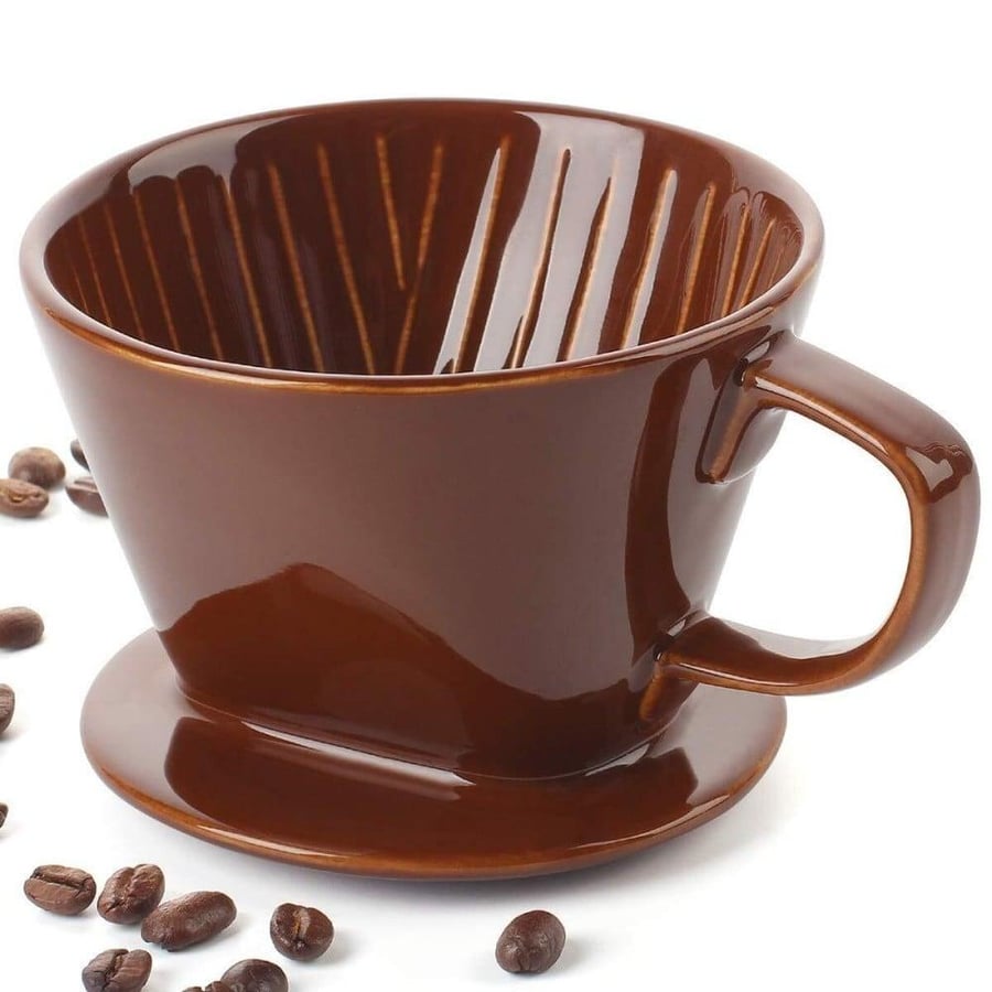 قمع تقطير سيراميك كاليتا - اسود و بني | Kalita