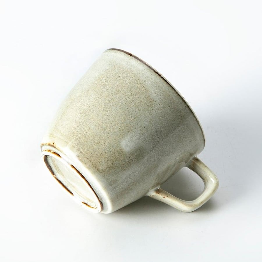 كوب سيراميك بيج مع صحن 210 مل | CERAMIC GREEN