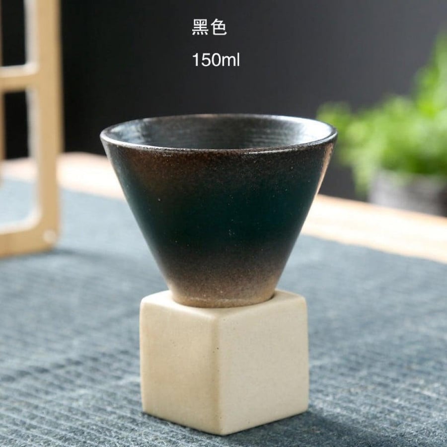 كوب مخروطي مع قاعدة - الوان متعددة | CUP CERAMIC