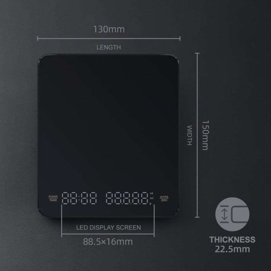 ميزان ميني لمس - اسود | Scale Mini - Black