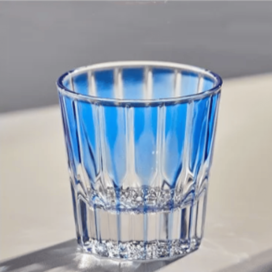 كوب زجاجي كريستال 200 مل - الوان متعددة | Glass CUP